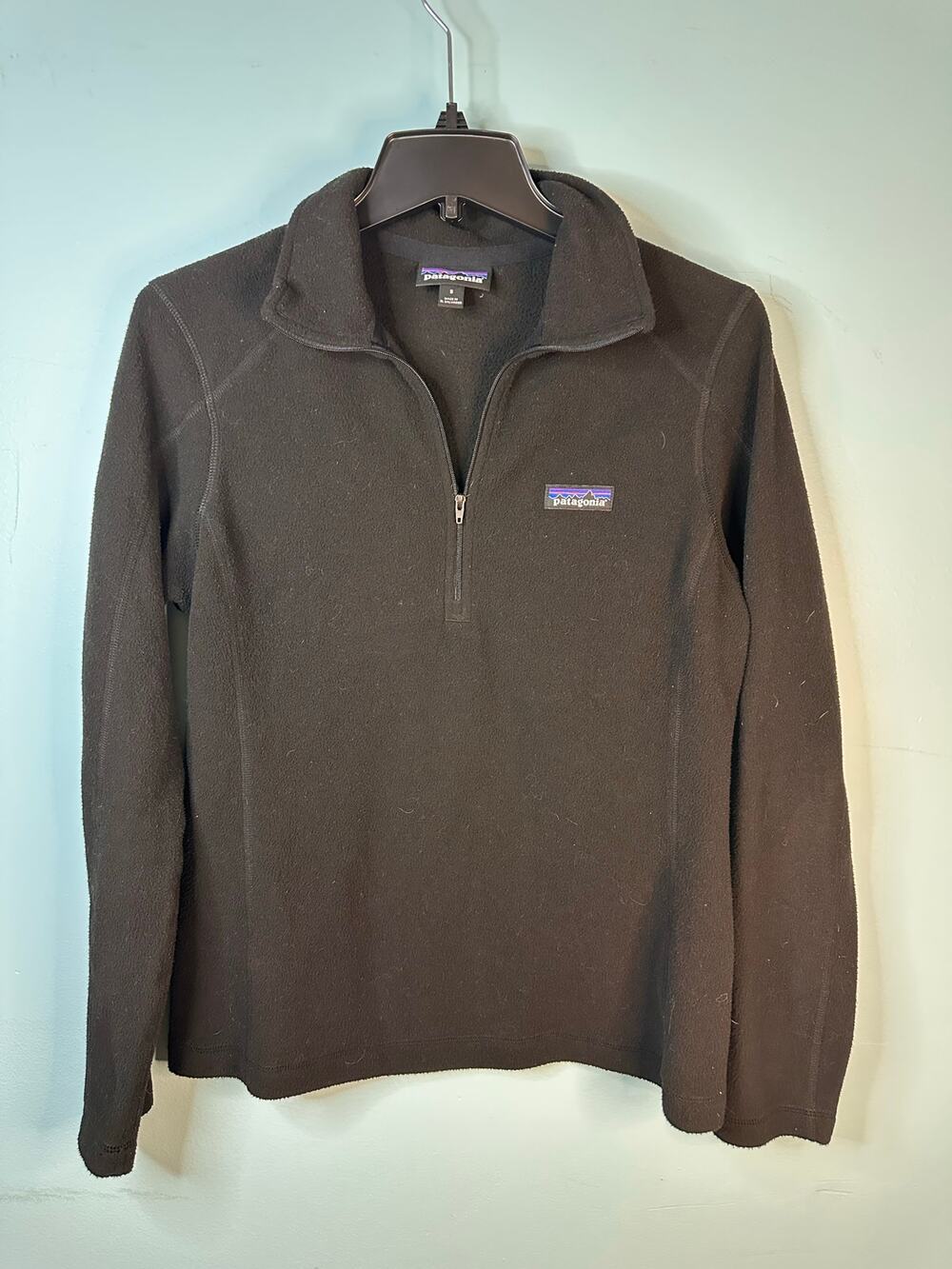 Patagonia Women's R1 Air Zip-Neck technical fleece PWC logo long sleeve small - Picture 1 of 7